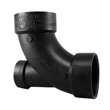 Charlotte Pipe And Foundry 3x3x2 90DEG L SweepEll ABS 00307  0800HA